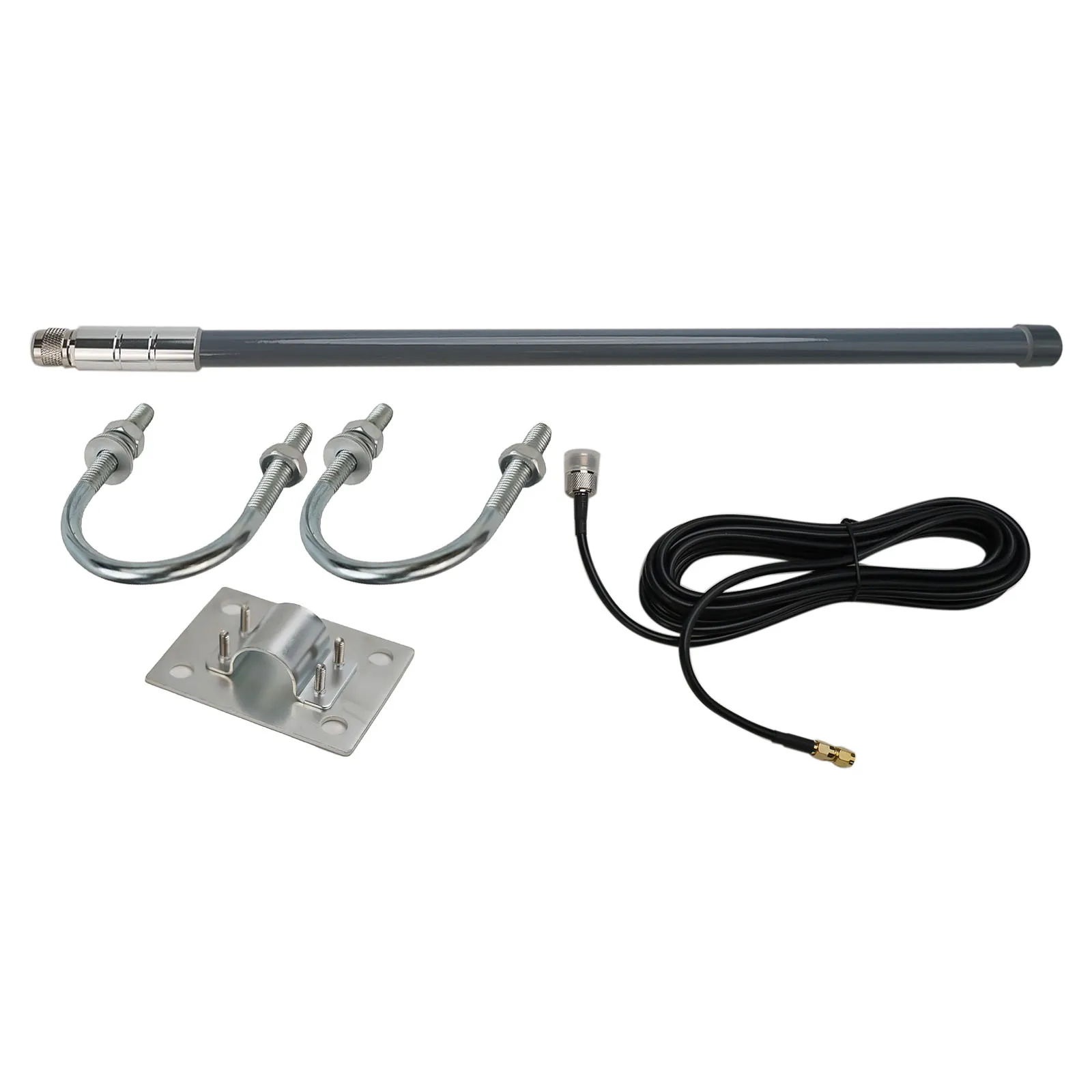 For LORA Antenna Antenna Kit RG58 Vertical Polarization 50 Ohms 550mm 868-915MHz Fiberglass For Urban Surveillance