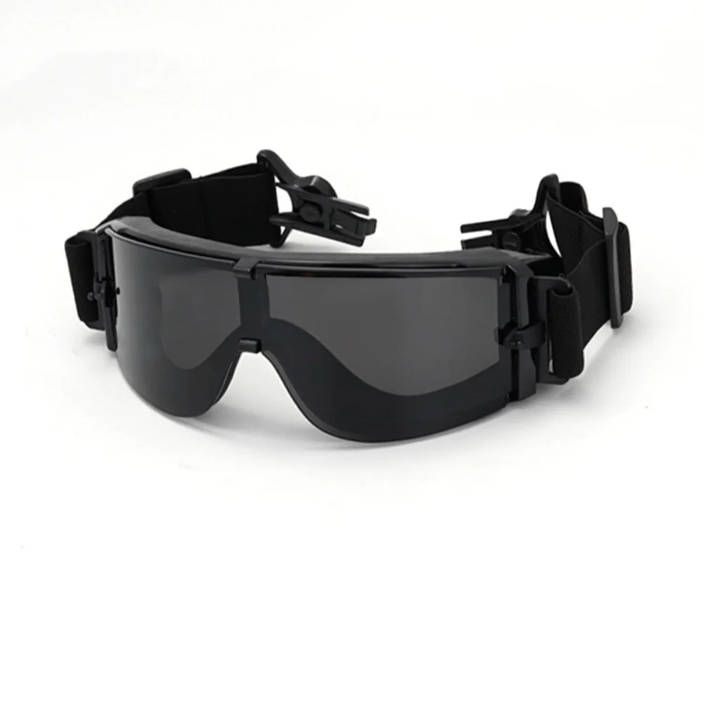 Military fan CS equipment X800 rail version tactical glasses three lens shooting glasses outdoor explosion-proof goggles