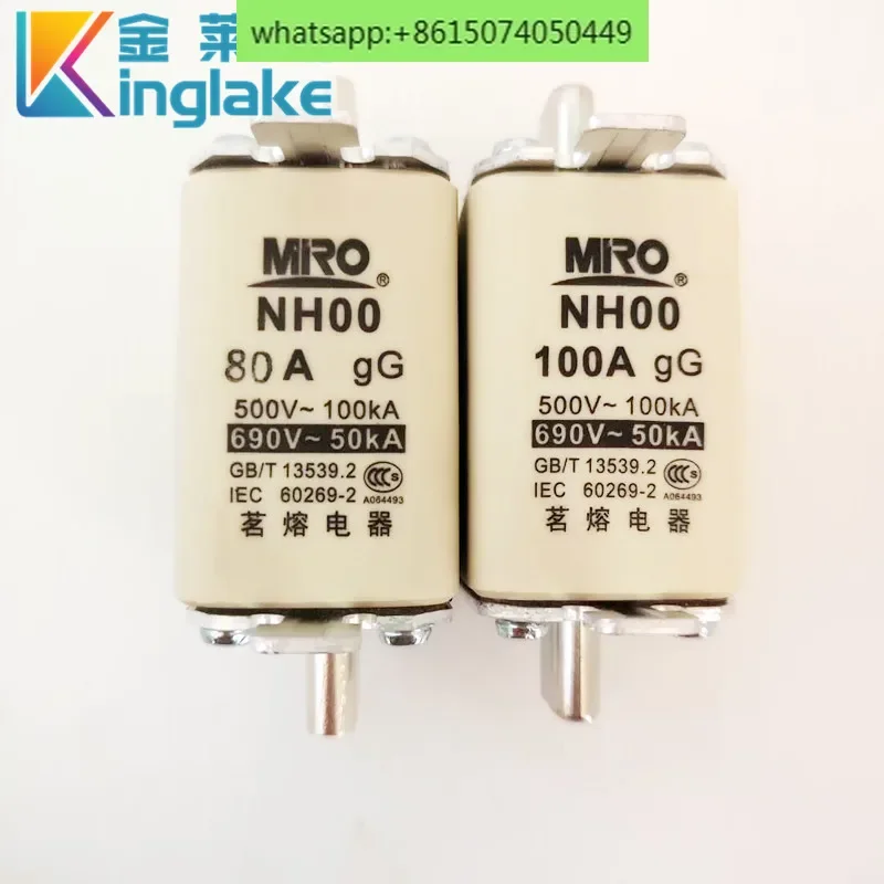 

2 шт. Мин плавкий NH00 NHOO 690 В 16 А ~ 160 А квадратная трубка ножевой предохранитель (обычный) керамический предохранитель