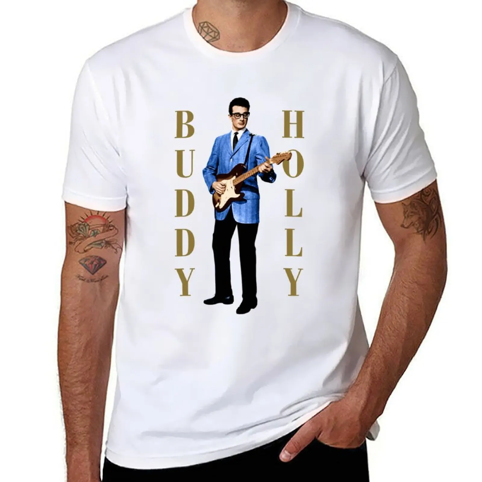 

Buddy Holly Oh Boy T-Shirt funny t shirts man t shirts for man cotton soft T-Shirt