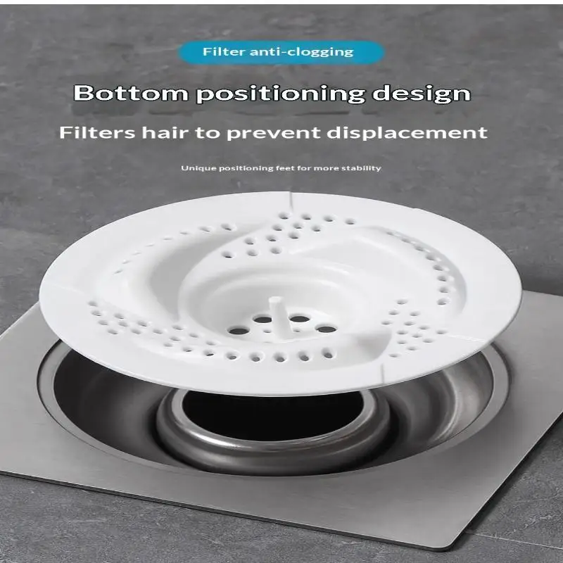 1PCS/2PCS Modern Anti-Clogging Drain Cover Rotating Bug Proof Anti-Clogging Filter Mesh Design Sink Strainer Household Use