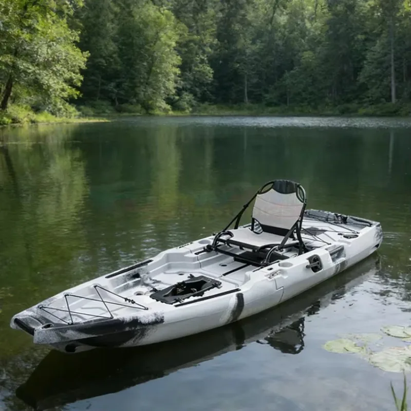 

Fishing Kayak With Electric Motor Kayak De Pesca Modular Rotomolded Plastic Skiff Kayak Boat Tuffy Engine Boat