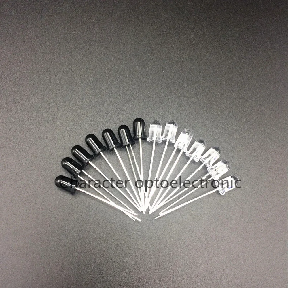 50pairs/100pcs 5mm 940nm IR LED Assorted Infrared Emitter And IR Receiver Diode  Diodes 5mm 940nm IR Infrared LED Diode LED Lamp