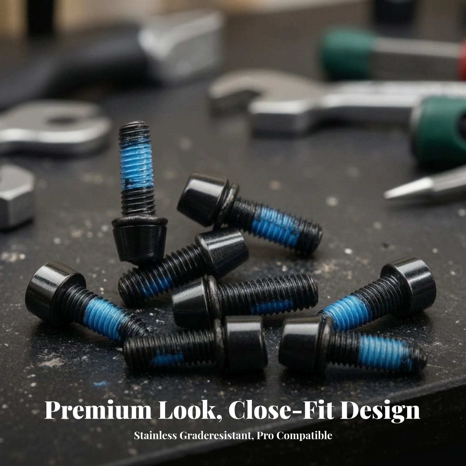 6 Pieces Cycle Stem Screws Stainless Steel Cycle Stem Bolt Handlebar Screws Plated Allen Head Bolt High Hardness