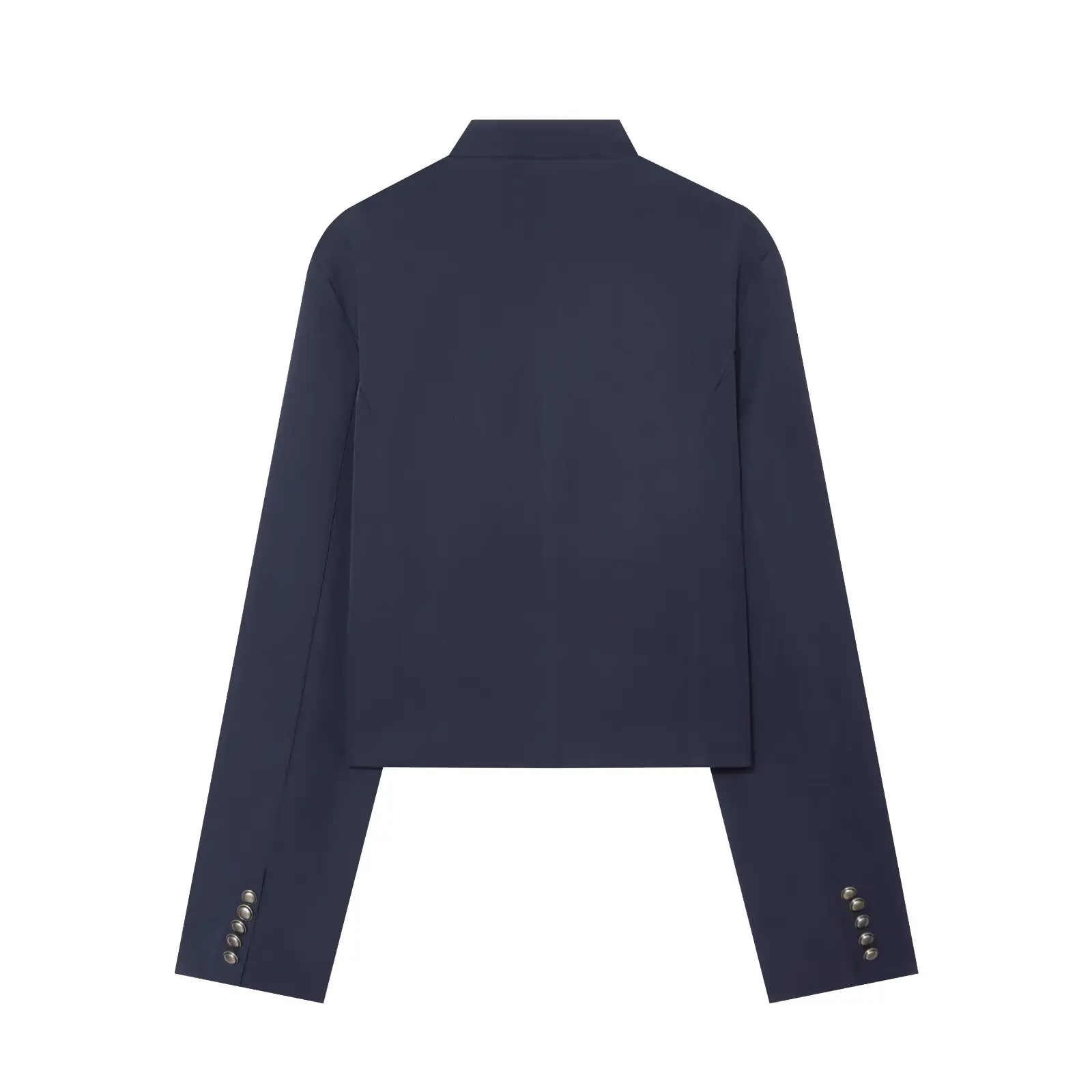 Women Napoleon Style Short Jackets Autumn Female Chic Rope Knot Buckle Cropped Coats Lady Fashion Long Sleeve Street Outerwear