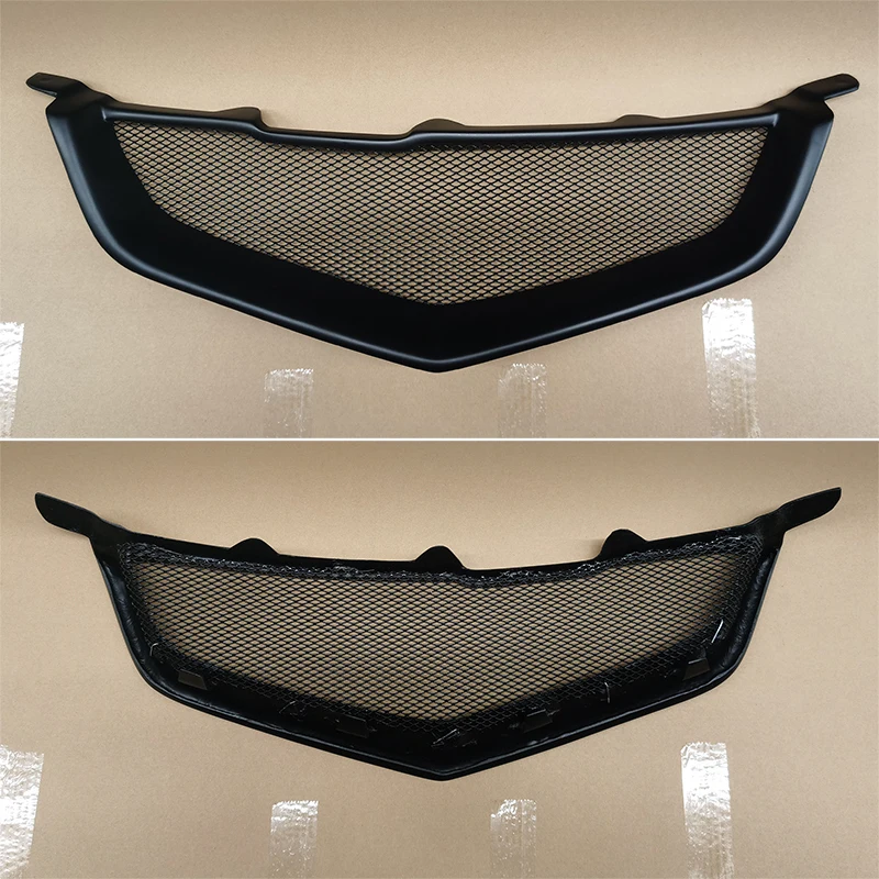 For Honda Accord CL7 Euro R Acura TSX 2003 2004 2005 Year Racing Grille Matte Black Grill Body Kit Accessories