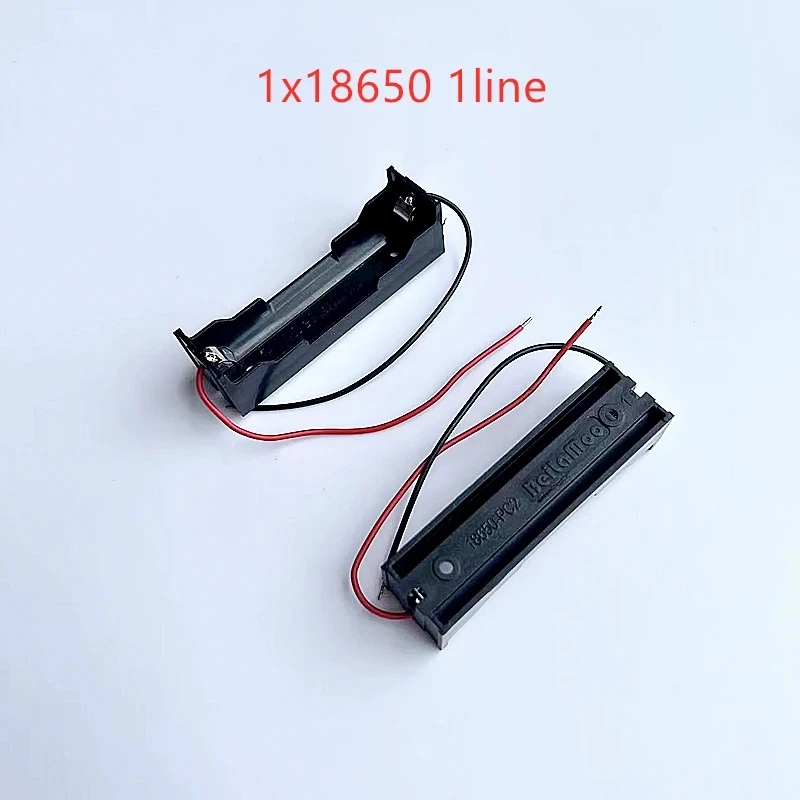 2PCS 18650 Battery Holder Bracket With Cable 1/2/3/4X DIY Battery Compartment Flame-Retardant Lithium Battery Box