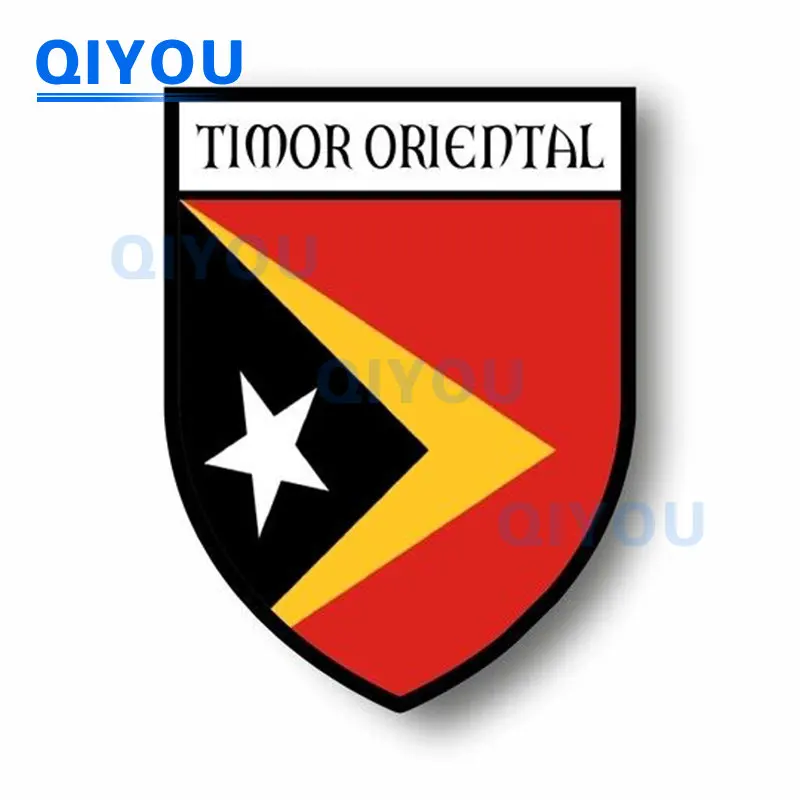 High Quality City Flag World Crest Timor Leste Commemorative Car Stickers for Reflective PVC Decals on Laptop Body Trolley Cases