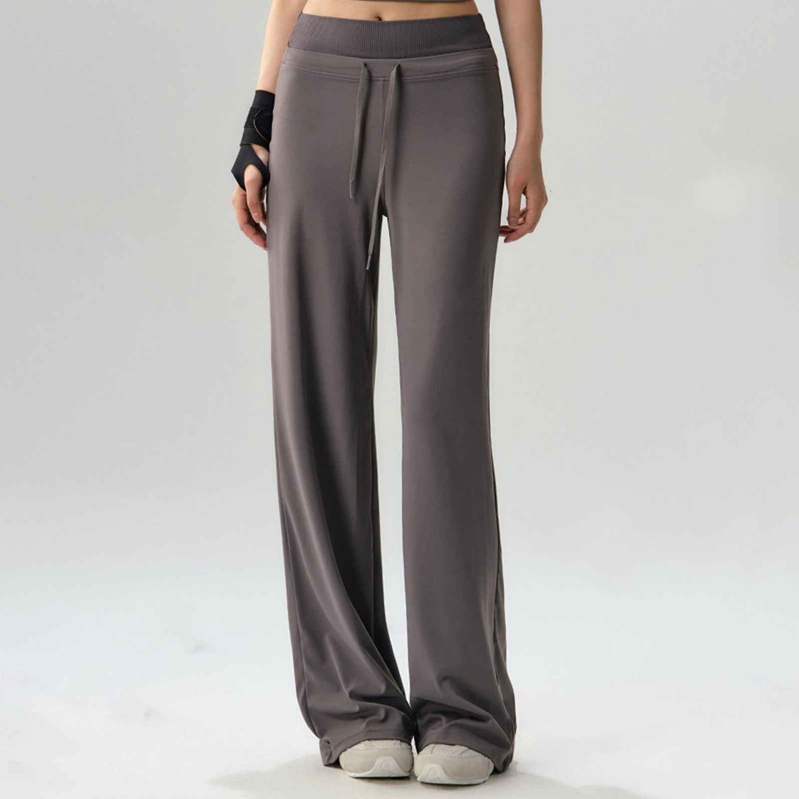 High Waisted Wide Leg Yoga Pants for Women Pilates Slimming Outdoor Running Loose Straight Leggings Casual Fitness Yoga Pants