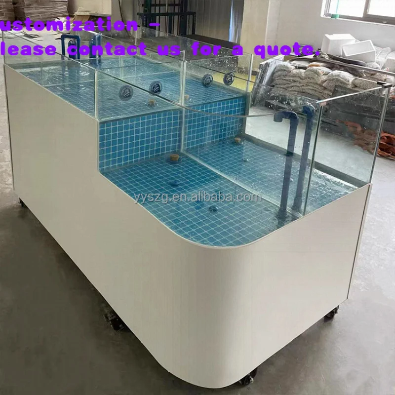 custom.Home Decorative Big Rectangle Glass Fish Desktop Aquarium Accessories Sustainable All-Season