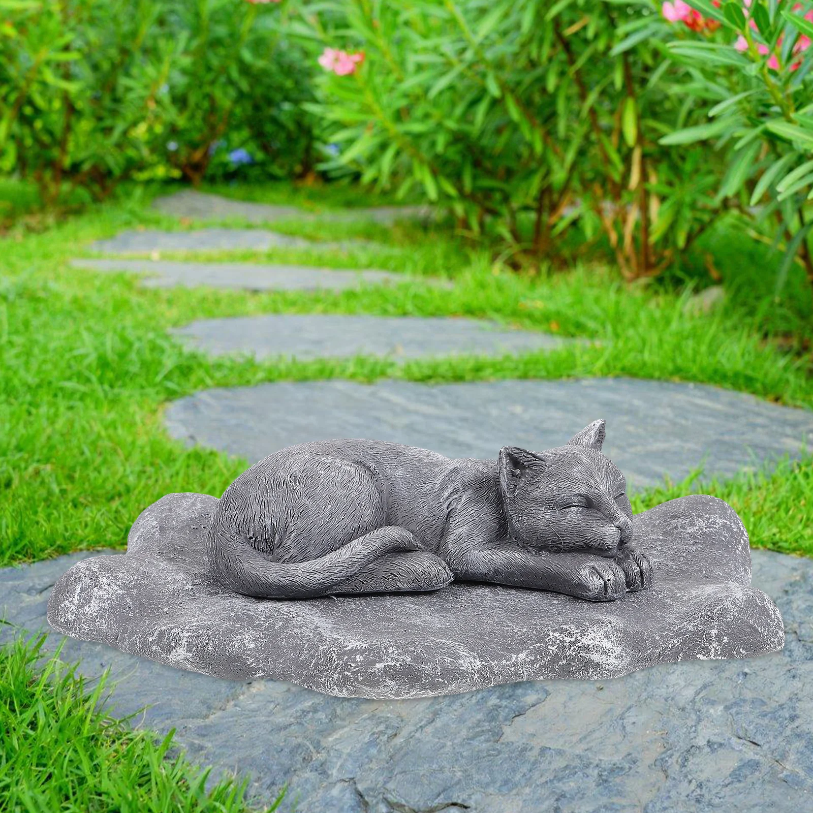 반려동물 묘비, 개와 고양이를 위한 레진 재질의 야외 정원 장식, 잔디밭 기념석, 반려동물 추모 기념석