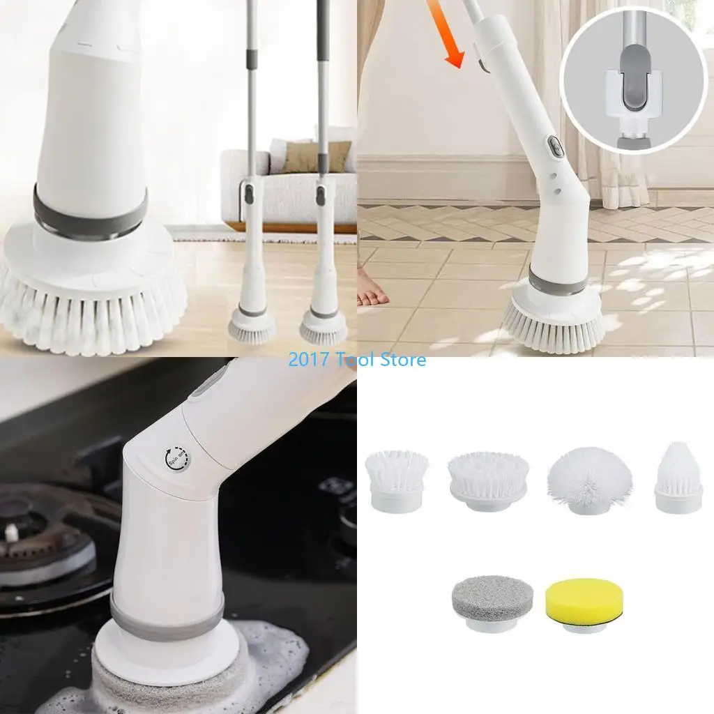 

K92A Electric Spin Scrubber for Cleaning Tile Window Floor Cordless Cleaning Brush