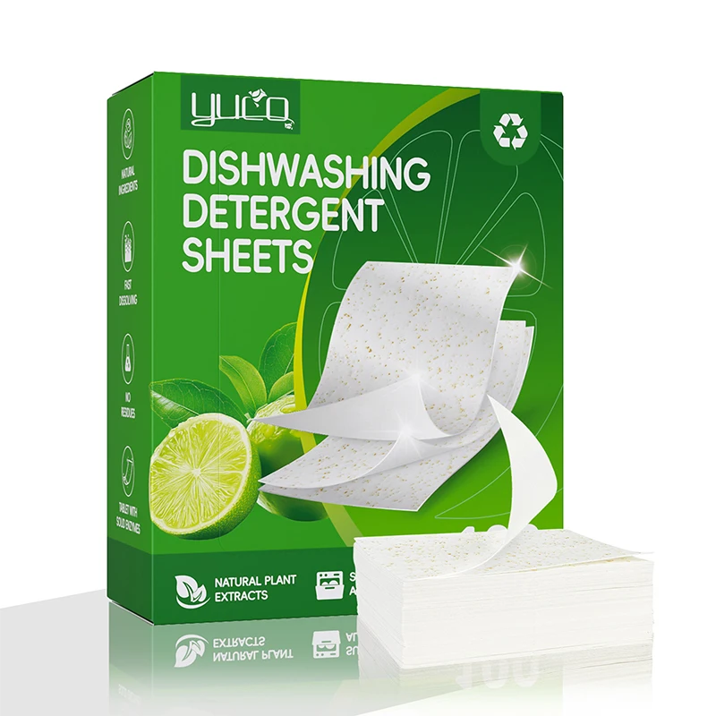 Dishwashing Detergent Sheet 30/100pcs Dishwasher Cleaner Oil Dirt Removal Deodorizer Cleaning Tablet Machines BowlsKitchen Tool