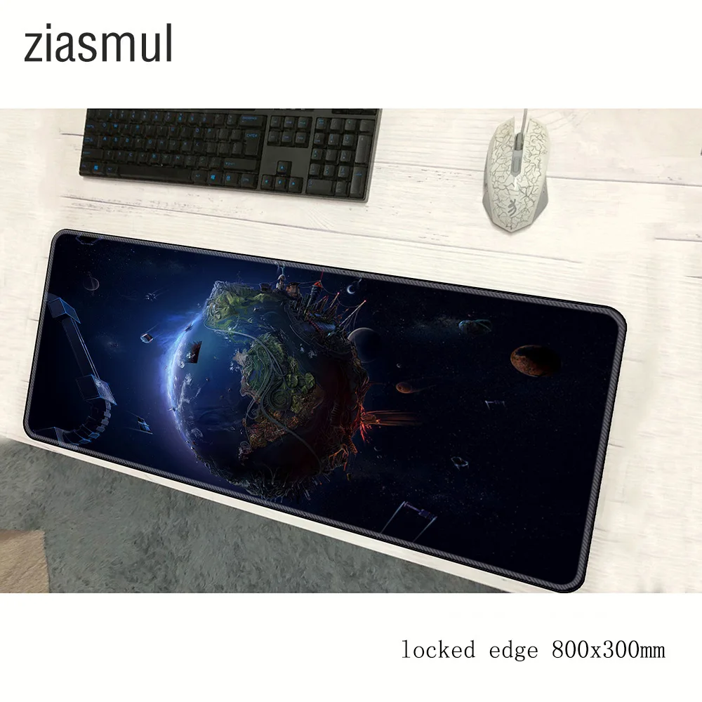 Space Sci Fi mouse pad 900x400x2mm mats Planet Computer mouse mat gaming accessories sun mousepad keyboard games gamer