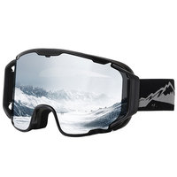 JSJM New Ski Goggles Men Women Double Layer Anti-Fog Big Ski Glasses Winter Outdoor Windproof Protection Ski Goggles Snowboard
