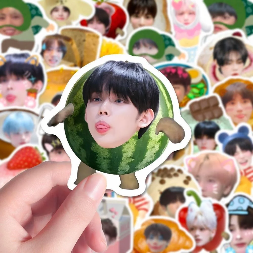 65PCS Kpop SOOBIN YEONJUN BEOMGYU TAEHYUN HUENINGKAI Idol Photo Stickers DIY Laptops Guitar Luggage Wall Decorative