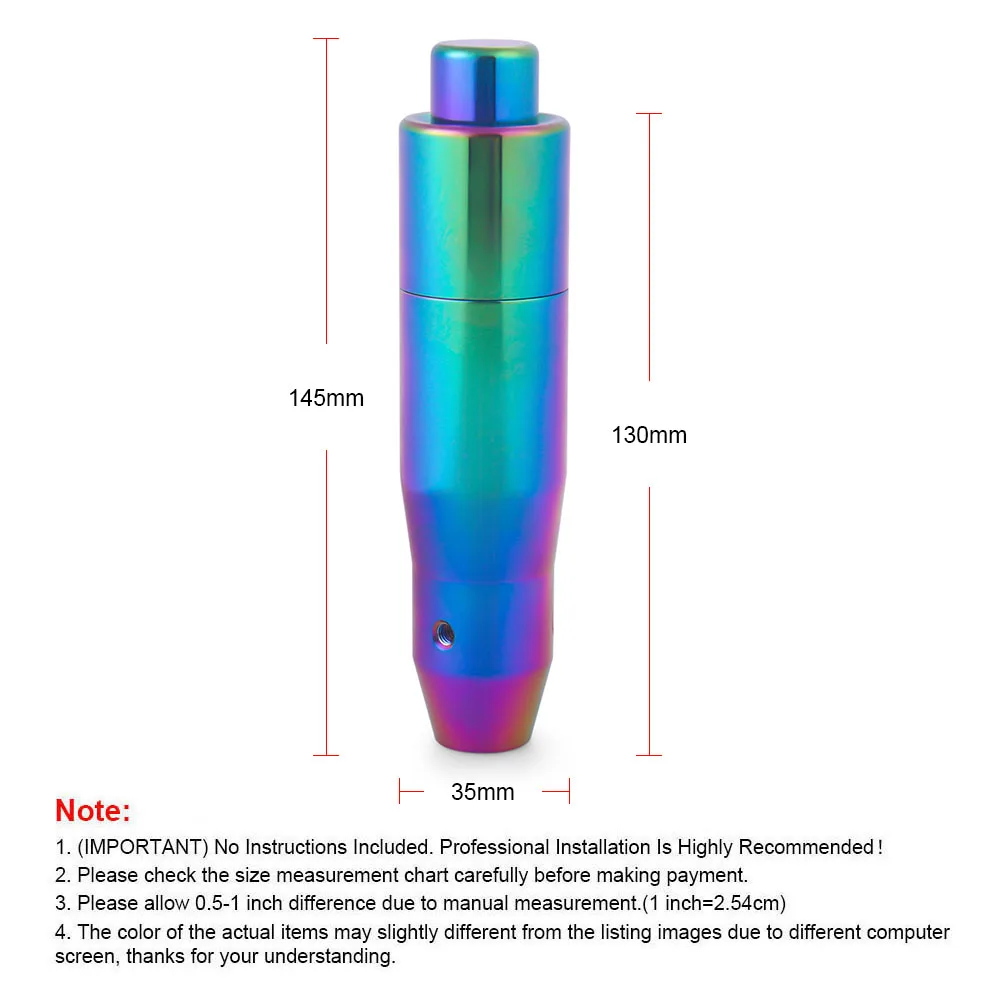 Brand New Aluminum Automatic Stick Gear Shift Knob For Automatic Transmission With Press Down Release Button