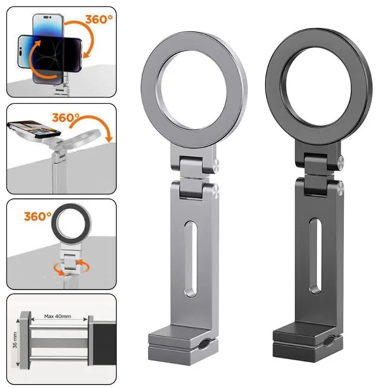 

Universal Magnetic Phone Holder Travel Essentials Flexible Rotation Hands-Free Airplane Phone Mount for IPhone15 Pro Max Series