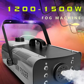 1500W 디스코 연기 기계, LED 원격 안개 프로젝터, 1200W Dj 크리스마스 웨딩 파티 홈 안개 기계, 빠른 배송