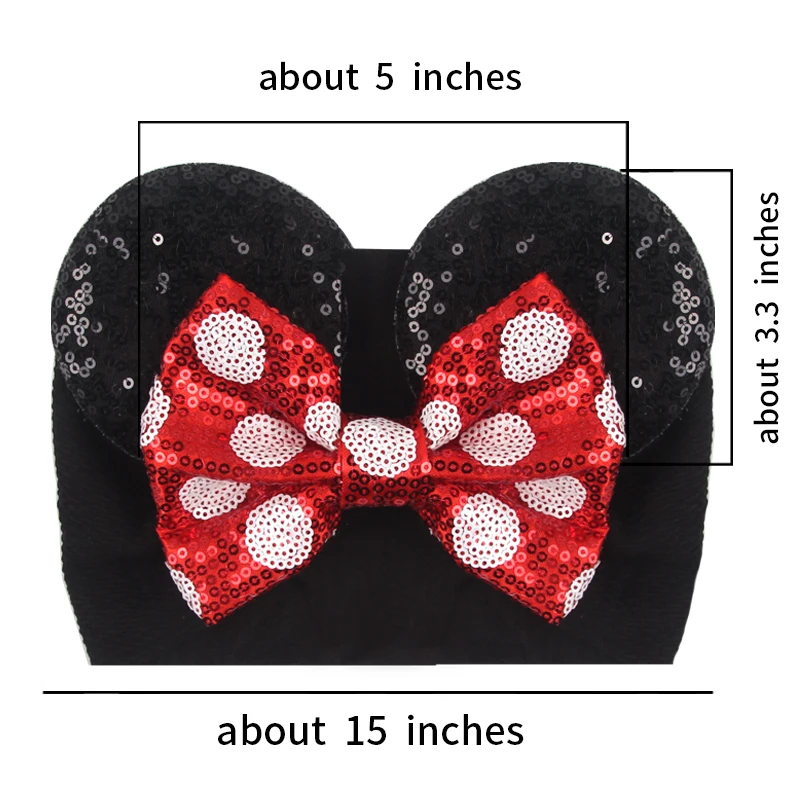 2023Disney Mouse Ears Headwrap For Baby Festival Sequin 5\