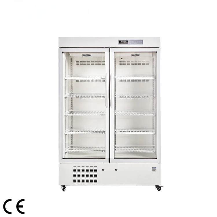 Infitek Double Door Laboratory medical pharmaceutical refrigerators 2~8 Degree  refrigerator pharmacy Refrigerator