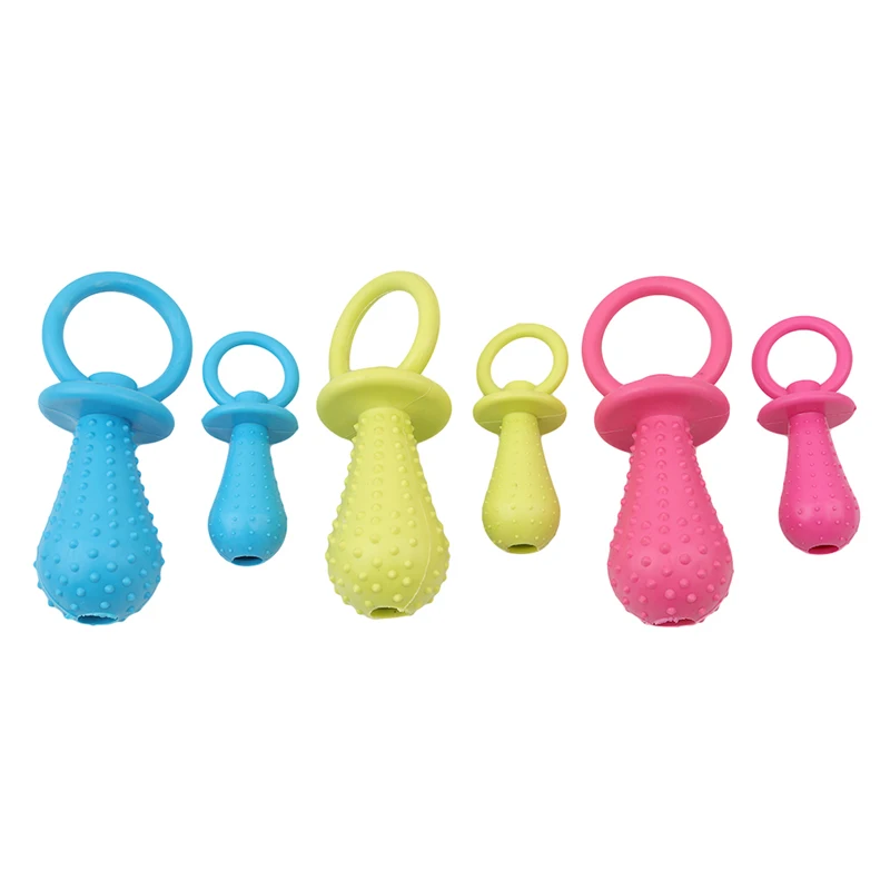 Pet Rubber Pacifier Dog Toy Interactive Rubber Soother Pet Dog Cat Puppy Elasticity Teeth Dog Chew Toys Zabawka do czyszczenia zębów