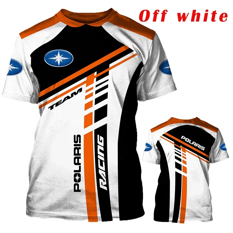 Hot Selling New 3D Polaris Logo Racing T-shirt Cool Print Neutral Team Men's T-shirt Round Neck O Neck