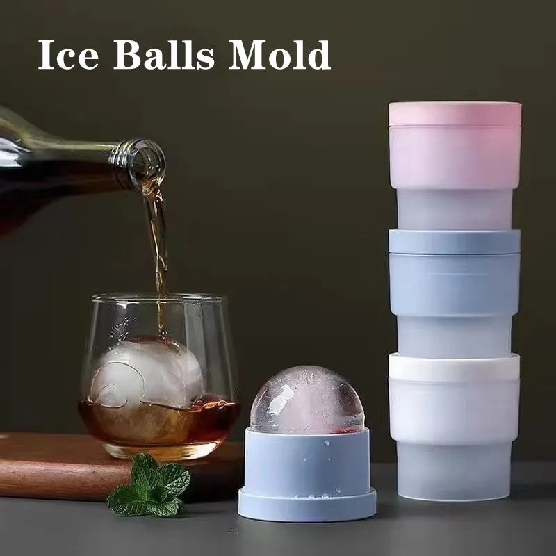 4/1 Uds molde para cubitos de hielo, fabricante de bolas de hielo, bolas reutilizables, moldes para cubitos de hielo de silicona, molde para gelatina, Bar, fiesta, whisky, cóctel para bebidas frías