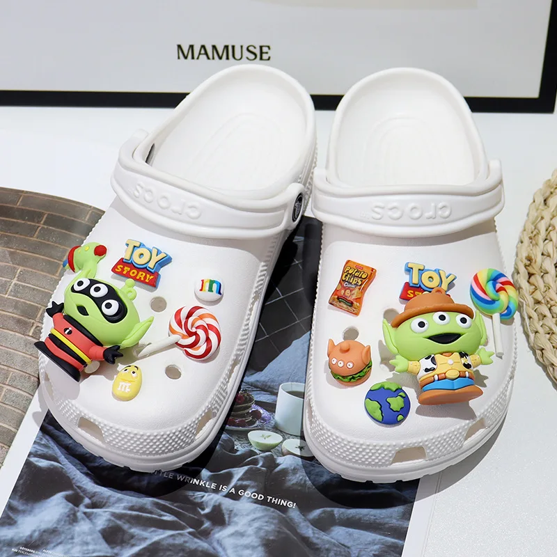 Cartoon Alien cave shoes accessories DIY decorative accessories cute monster shoes buckle accessories set