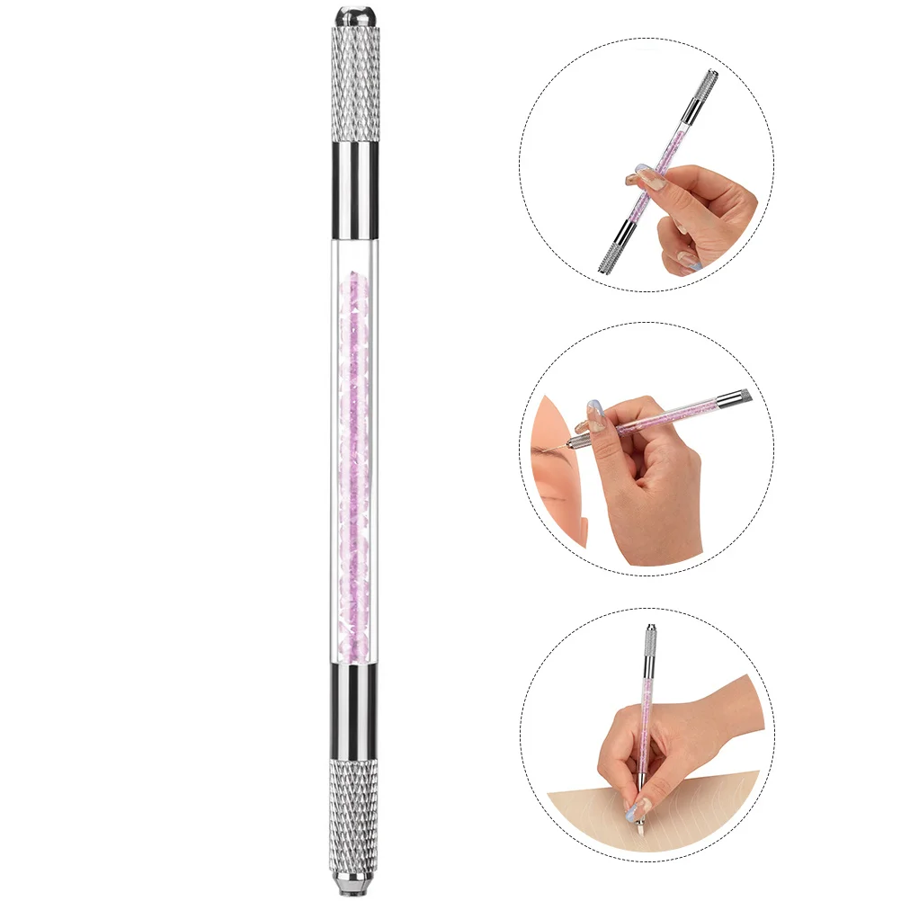 

1pc Microblading Pen Eyebrow Tattoo Tool Professional Manual Needle Holder For Portable Acrylic Skin
