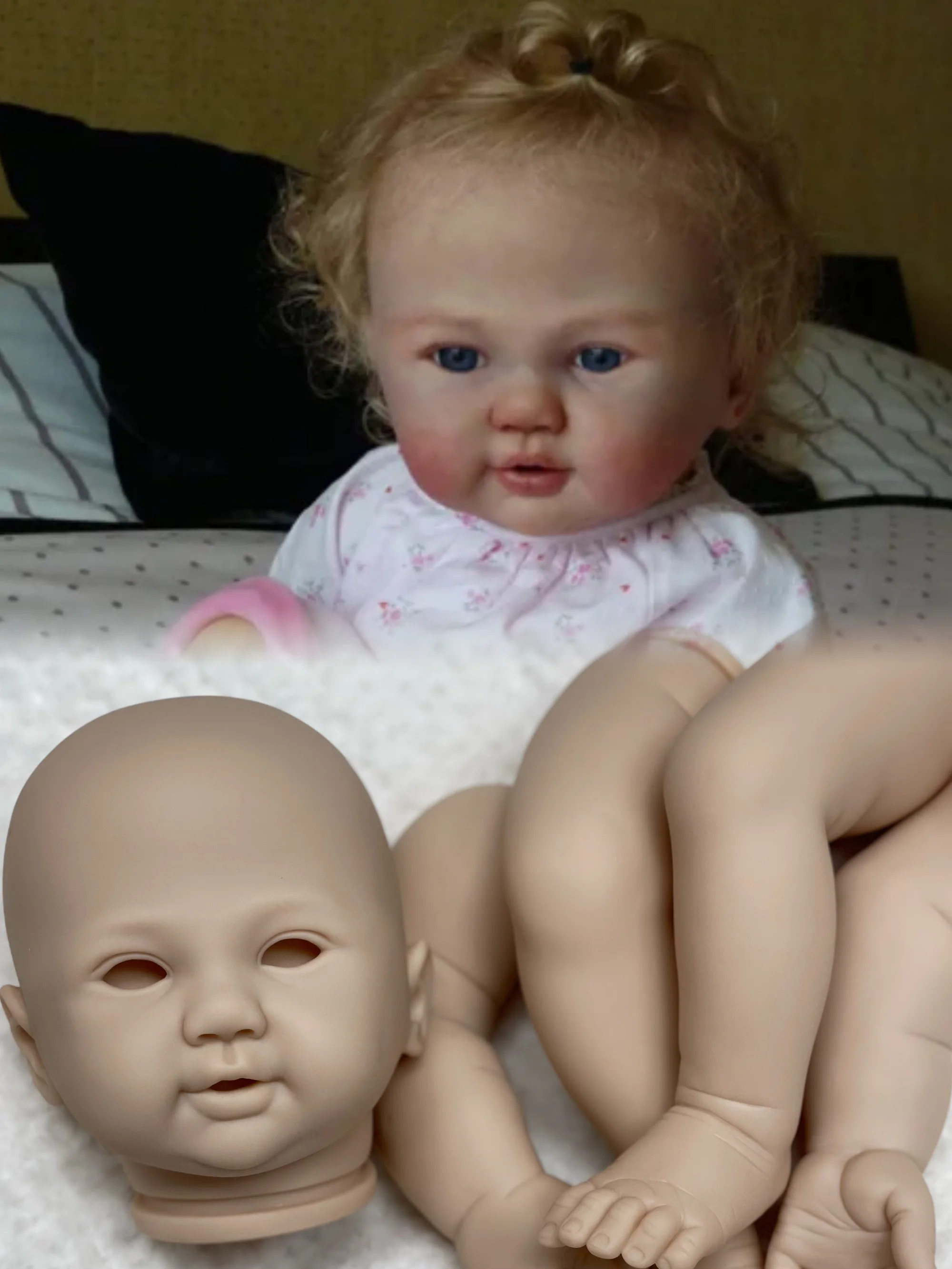 28Inch Romee Reborn Doll Kits Big Baby Painted/Unpainted Soft Vinyl Kits Newborn Baby Doll Kit Part Bebe Reborn Kits Sin Pintar