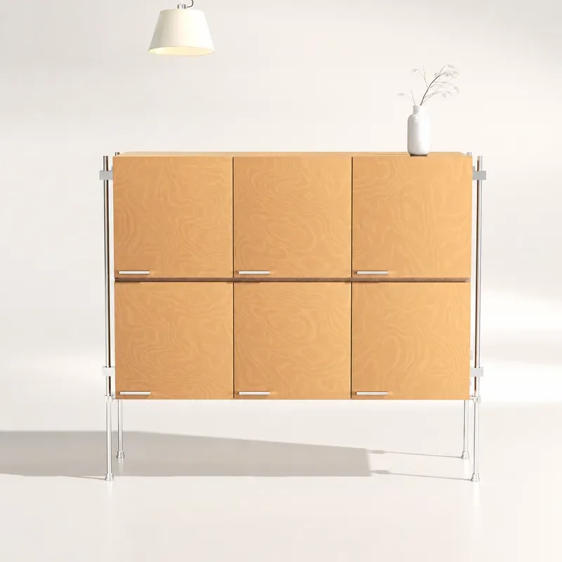 Edge Cabinet Against Wall Integrated Locker Living Room Side Cabinet Log Wind Bucket Cabinet Ocean Board Optical Axis Storage