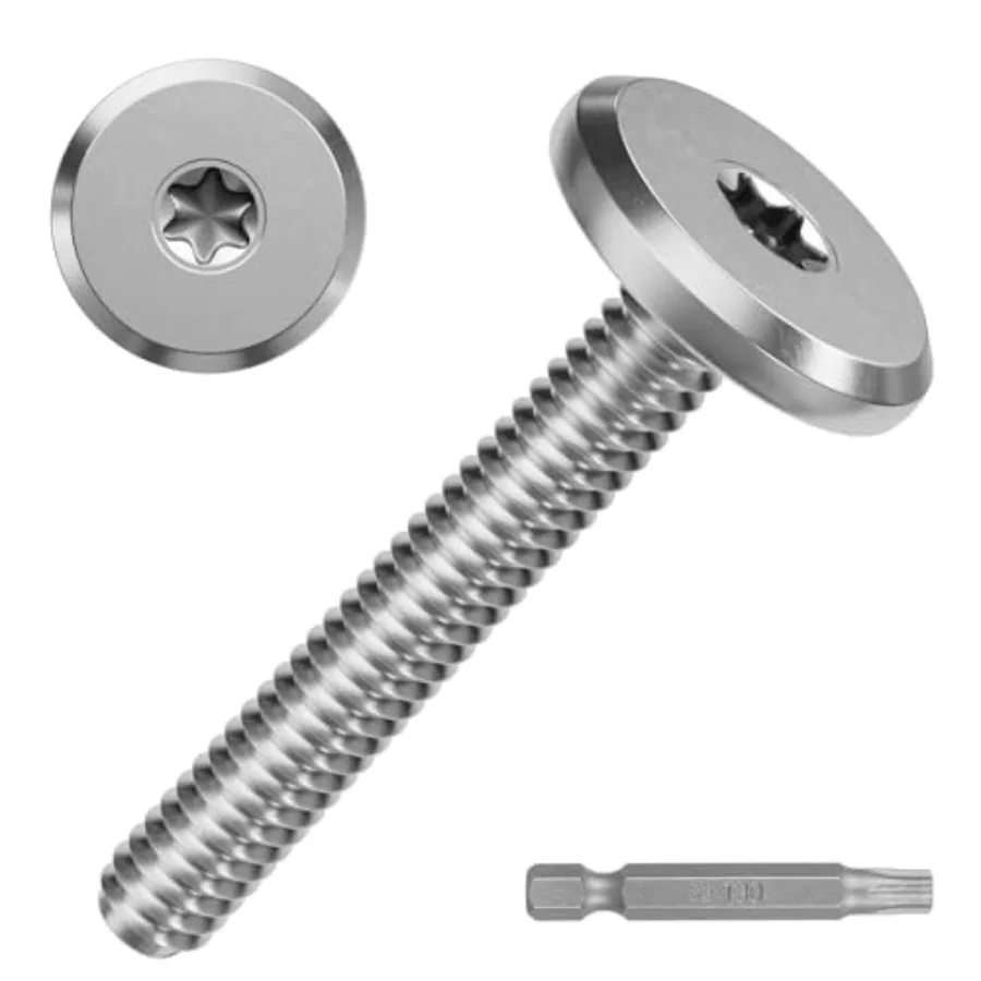 

Combo Sidewalk Screws Bolts, Hurricane Shutter Hardware Rust-Resistant Durable Truss Head Shutter Screws for Hurricane Shutters