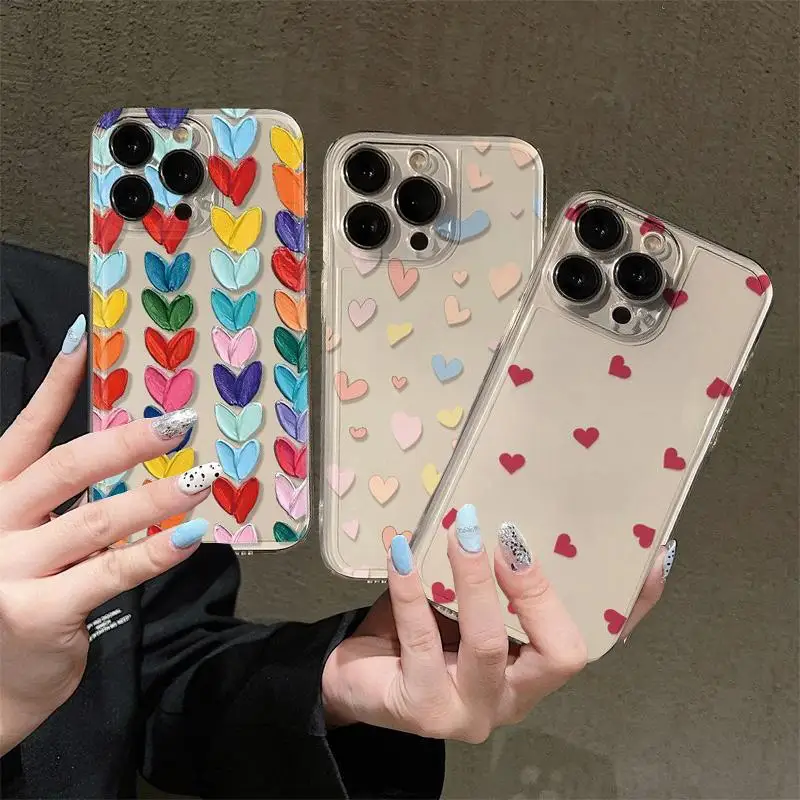 Love Heart Phone Case for OPPO Reno 7 4G 12 11 10 Pro Plus 11F 12F 5 6 Lite A78 A79 A98 A38 A18 A58 A60 A57 A77 A16 A17 A3 Pro