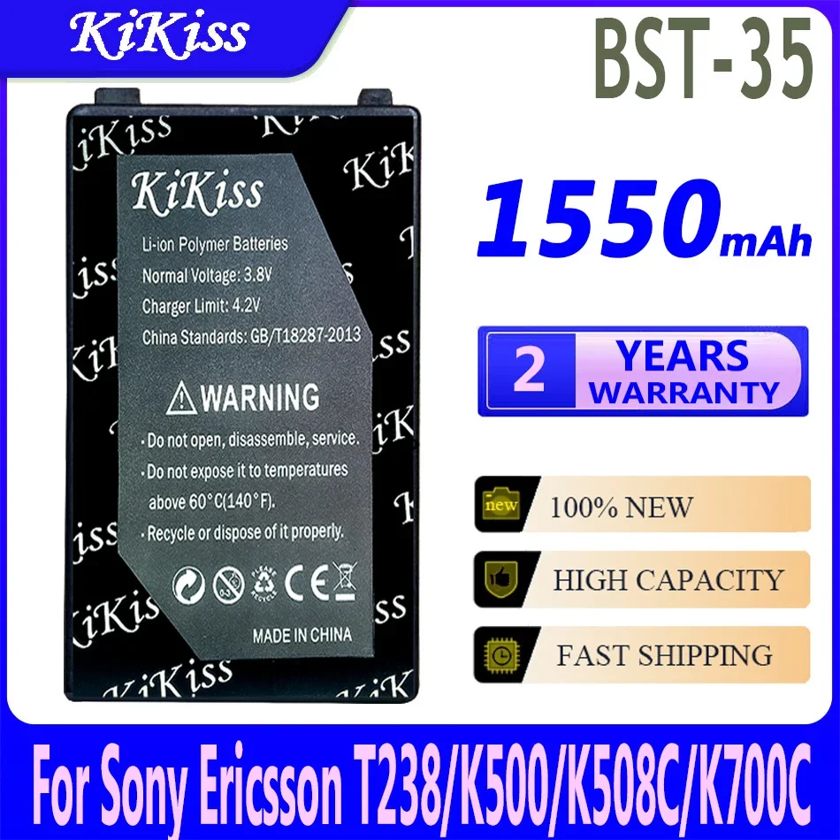 

Мощный аккумулятор KiKiss BST-25 BST-35 BST-30 для Sony Ericsson K300 K506 F500 F500i J200c T238/K500/K508C/K700C/T618/T608/T628