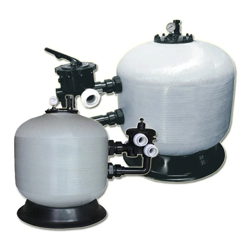 Swimming pool sand tank filter side out glass fiber sand tank small hot spring pool water quality