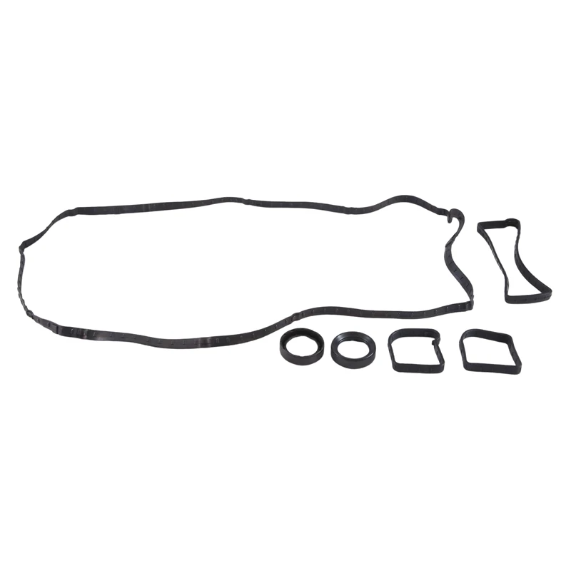 Engine Valve Cover Gasket Set Black ABS For Ford Focus III Turnier 2.0 BR3E6P251AA CM5E6D271AA 5143612 CM5E-6D271-AA