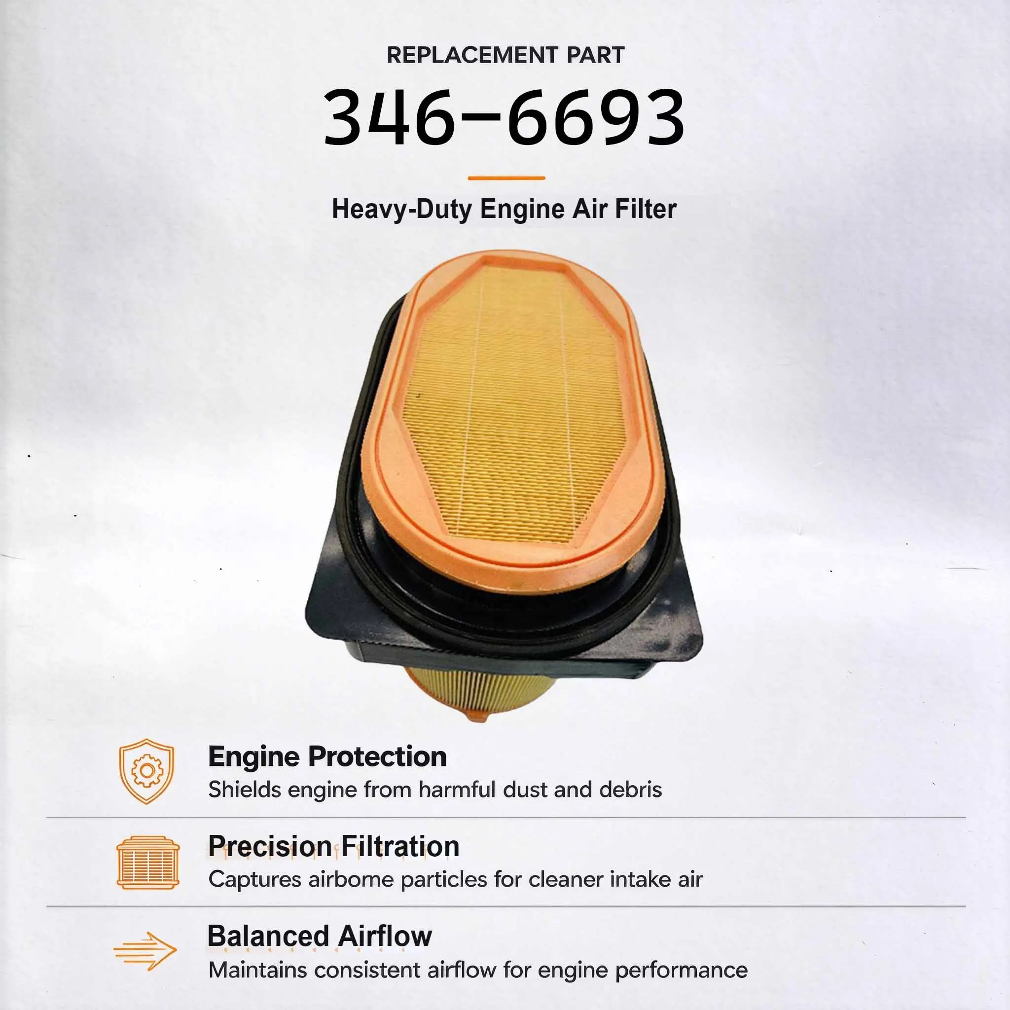 New Air Filter 539-6920For Caterpillar Excavator M323F M322F M314F M320F M316F M318F