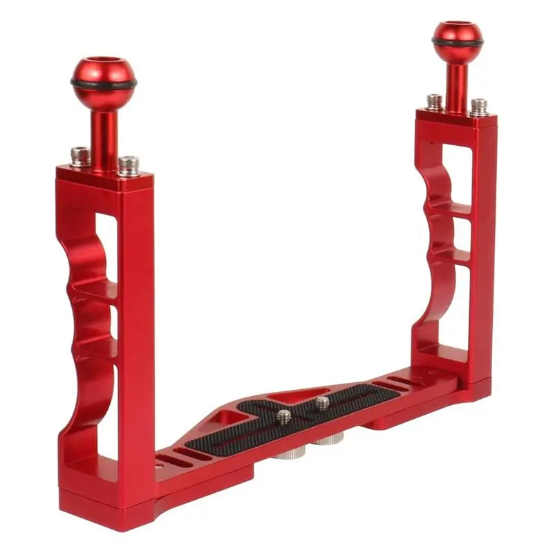 

AA08-Dual Handheld Hand Grip Rig Mobile Diving Shooting Accessories For Action DSLR Camera
