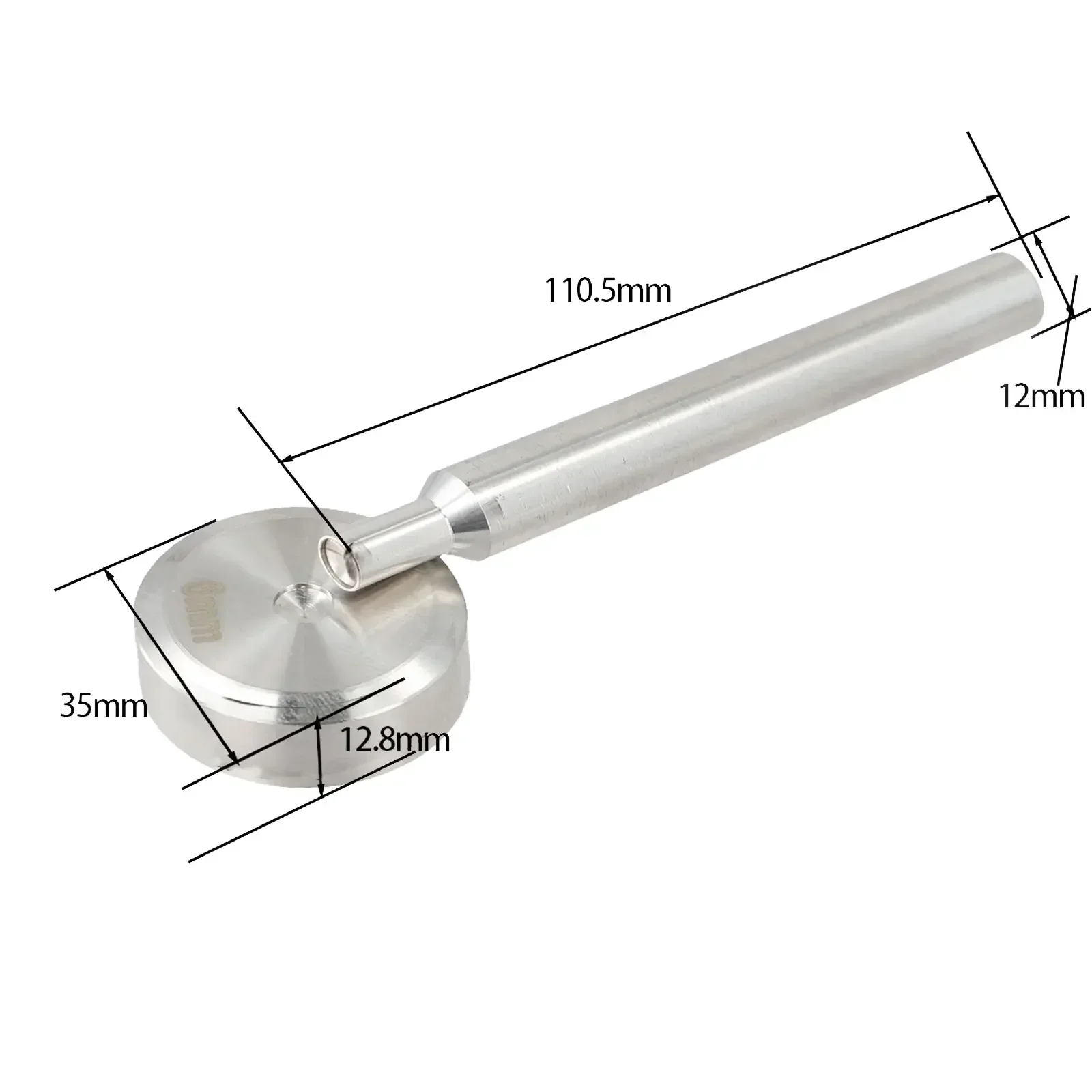 

Complete Installation Work Leather DIY Tool 10mm Size 6mm Size Different Apertures Installation Tool Sliver Color