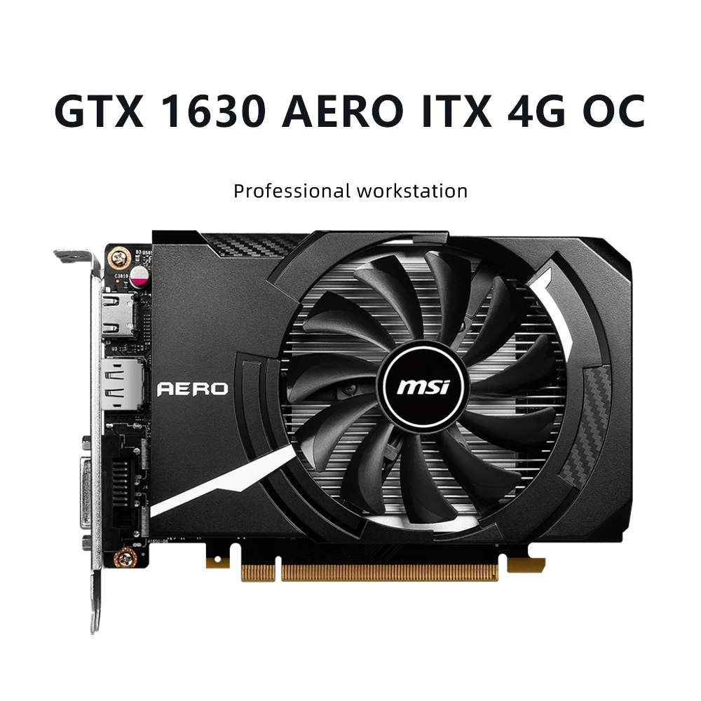 بطاقة رسومات GTX 1630 AERO ITX 4G OC 4GB GDDR6 64 بت وGT630 4GD3 V2 & GT630 2GD3 V2 DP وبطاقة رسومات GT630 SL 2GD3 L لـ HDMI DP VGA