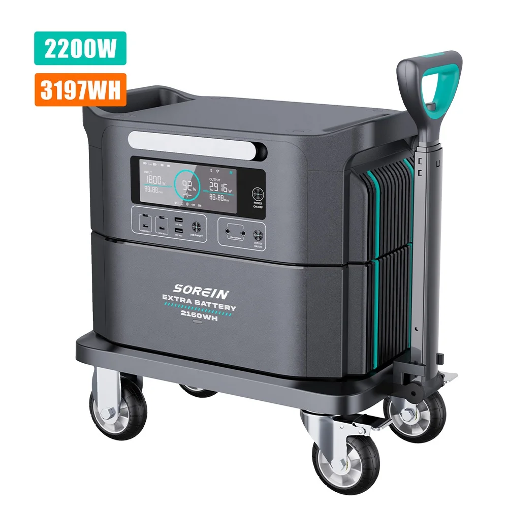 

Sorein 3kWh Solar Power 3000W Solar Generator Portable Power Station Eu Warehouse Electric Generator Solar For Home