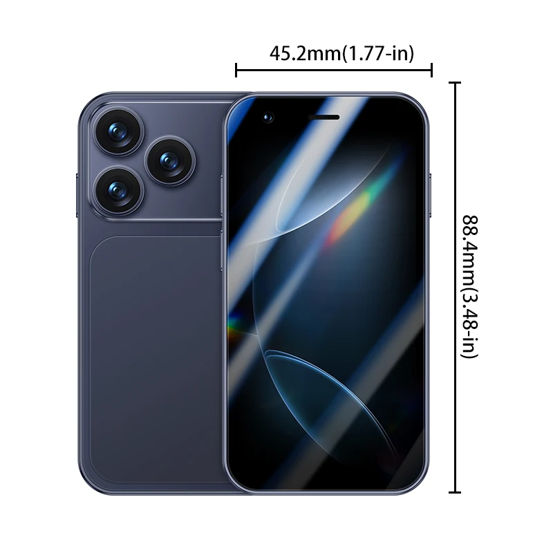 Smartphone Mini 3G ONEMYTH A17, Telefone Android Mini, Play Store, 2GB + 16GB, WhatsApp, GPS, WiFi, Dual SIM, 3.0 polegadas, Telefone Pequeno