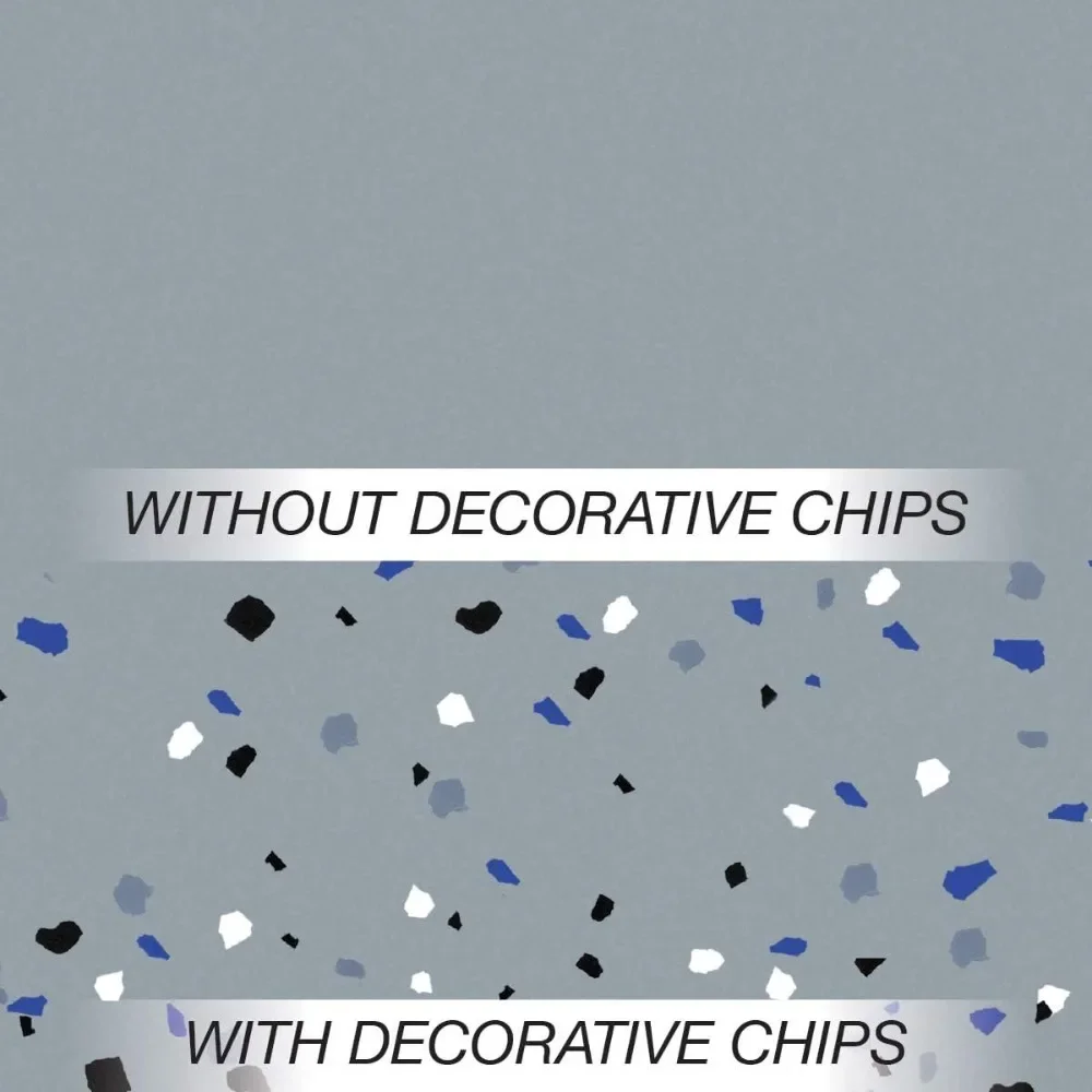 طلاء أرضية جراج من البولي كورامين RockSolid، طقم سيارة 2.5، رمادي شديد اللمعان