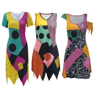 Halloween Sally Suit Cosplay -Kostüm, BodySuit -Anime -Film, Spandex Jumpsuit, Leggings Carnival Party, Zentai Diaoi Set 6 Hauptverkäufe Zentai Animal - №2