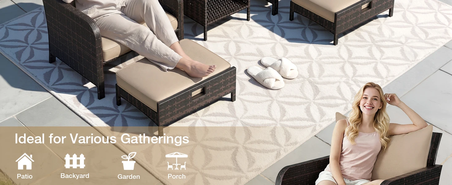 Patio Conversation Set 5 Piece