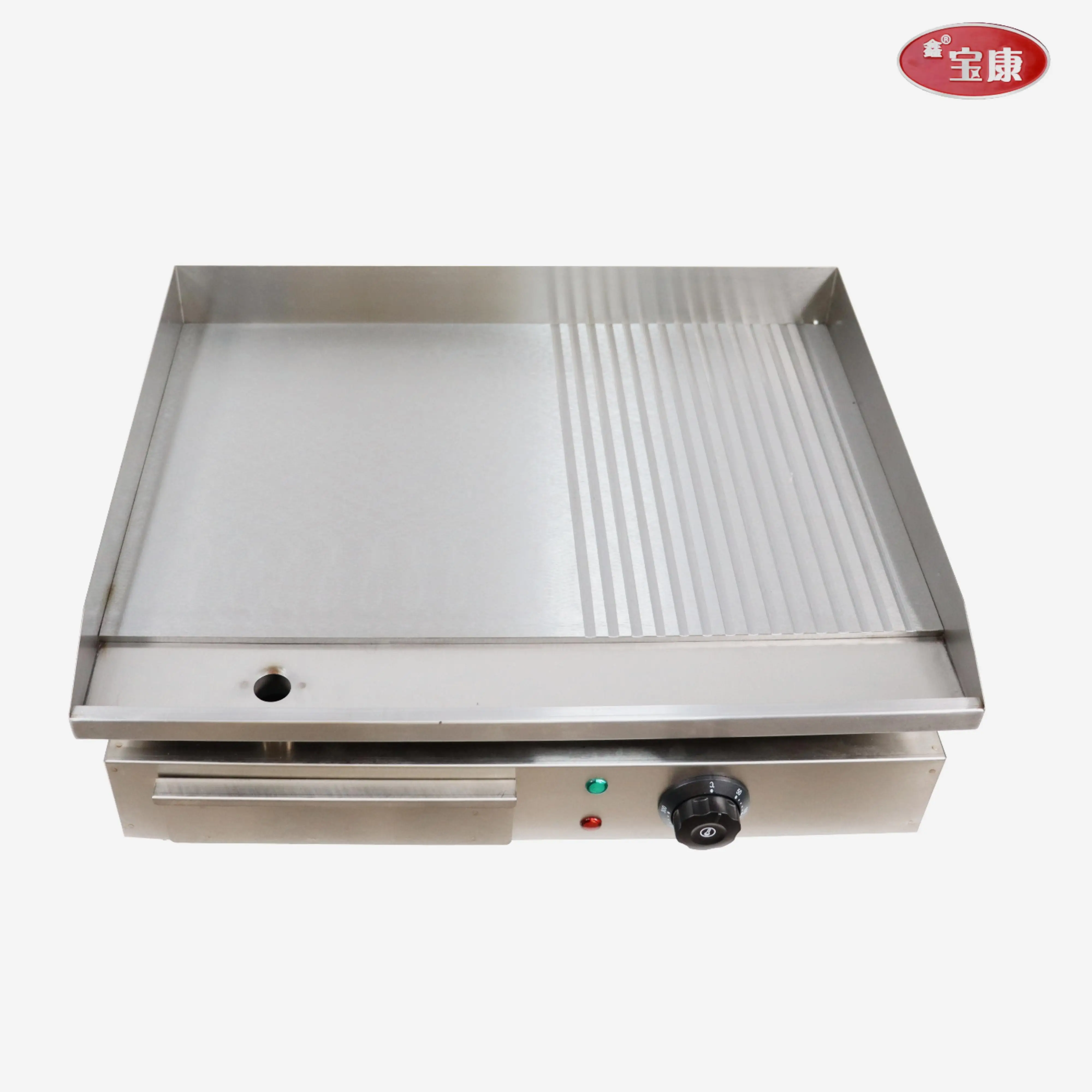 Commercial Stainless Steel Multifunctional Flat Gas Burger Griddle Grill for Restaurant Equipment CE Certification