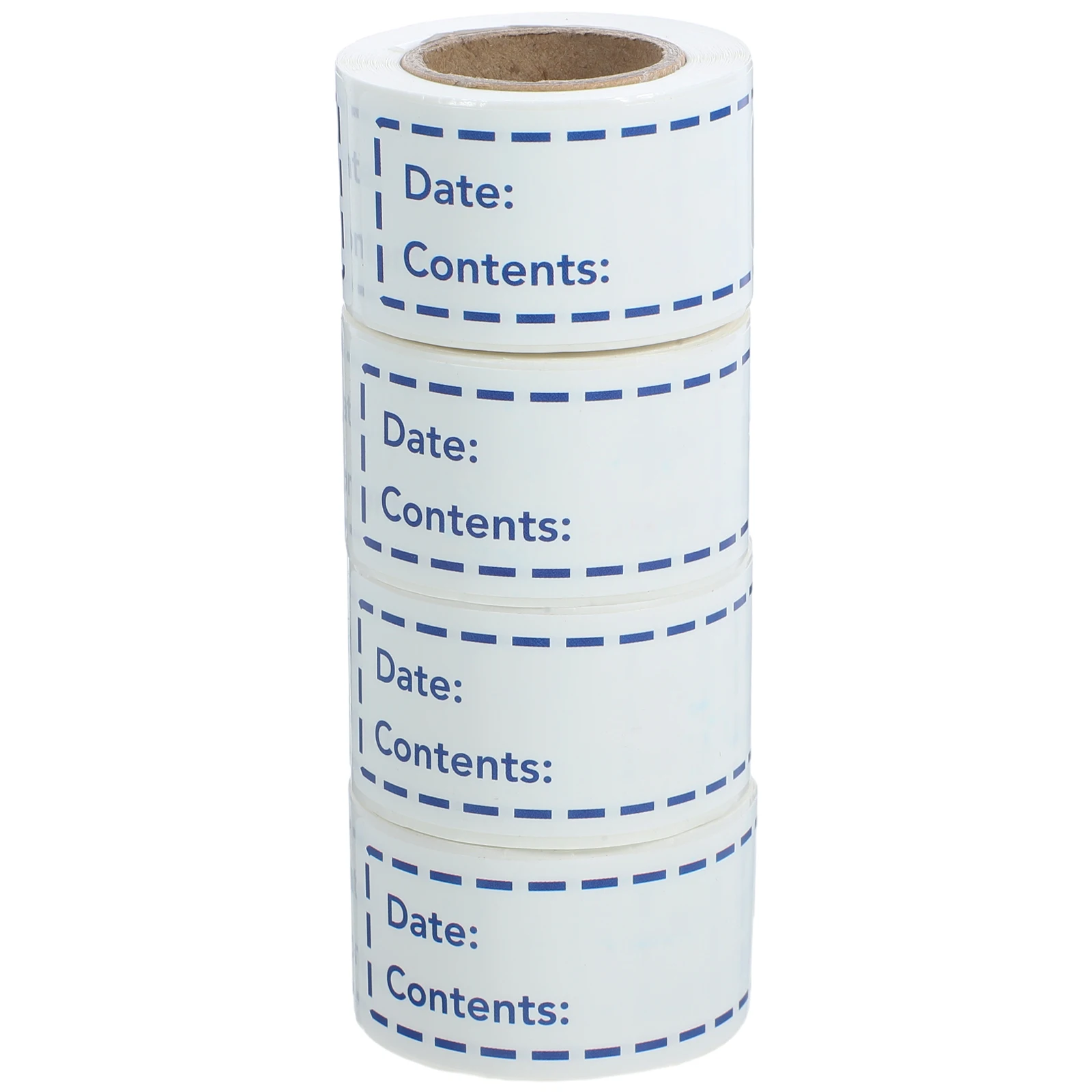 

Copper Plate Food Label Stickers 4 Rolls Easy Paste Remove Lightweight Portable Bottle Freezer Labels Marker Writing Practical