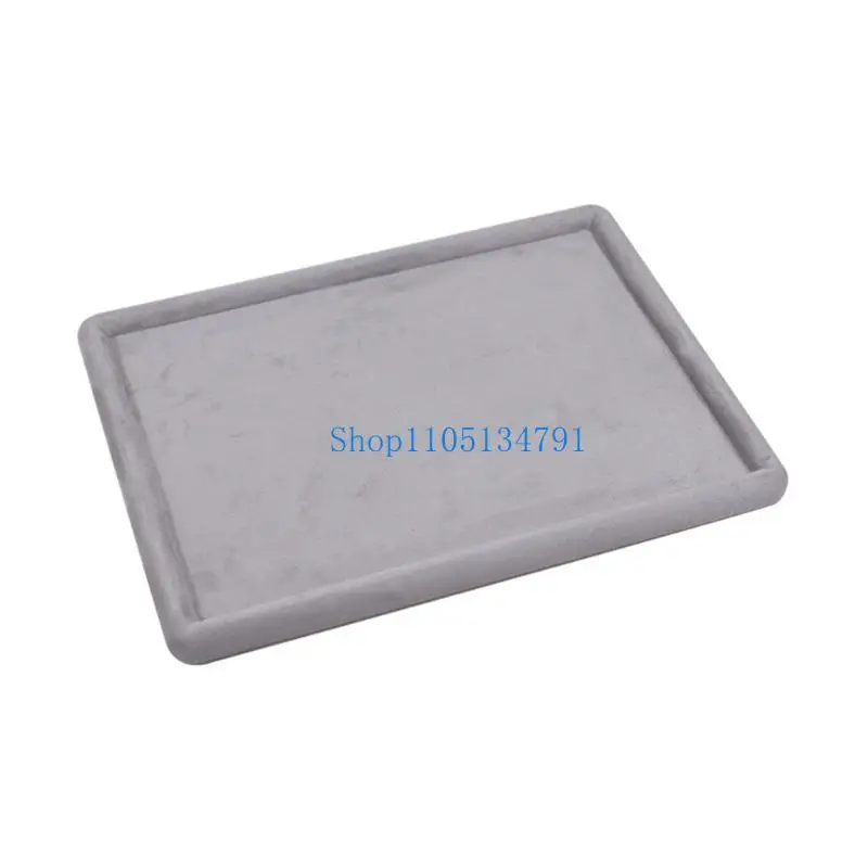 صينية مجوهرات بطول 98 كجم لتخزين القلادة والسوار، لوحة زينة مجوهرات ناعمة #3