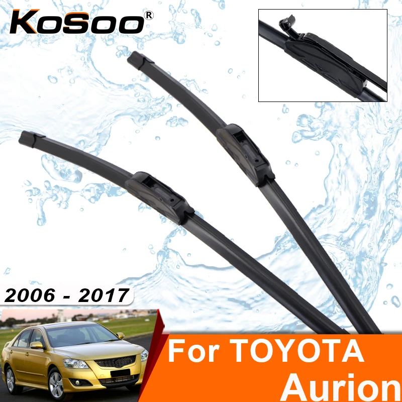 Car Wiper Blade For TOYOTA Aurion XV40 XV50 2006-2017 Windshield Rubber Refill Front Window Wiper Accessorie